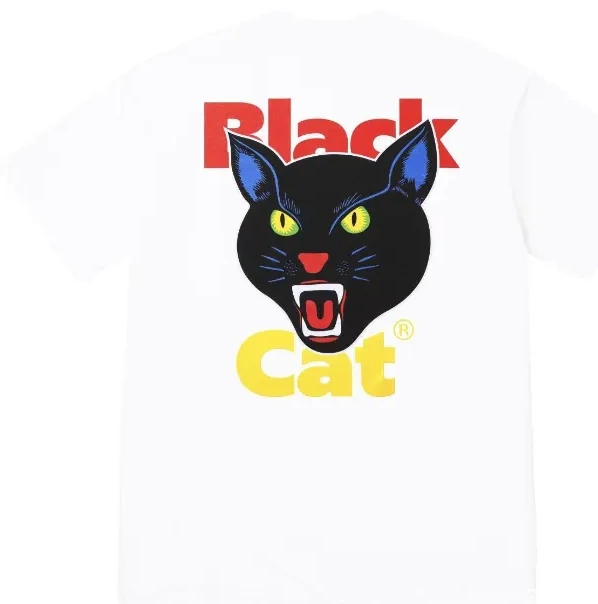 White BLACK M L and 24 XL CAT Black TEE Cat S Black 0811